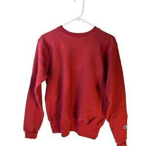 Champion reverse weave sweatshirt medium m burgundy